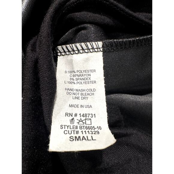 Blue Blush – Leader V-Neck Strapless Bodysuit – Black Leather – S - Picture 3 of 6